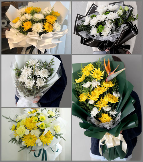 陕西咸阳市长武县昭仁街道白事花束代送